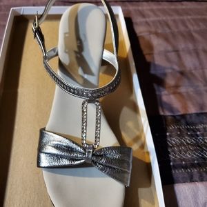 Onex silver sandals